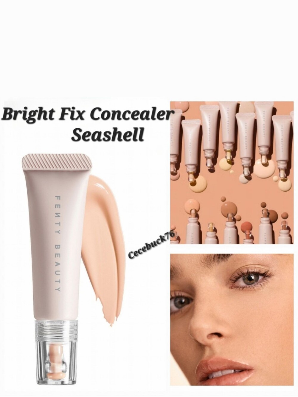 🌺Fenty Beauty Seashell Bright Fix Eye Brightener Concealer Illuminator